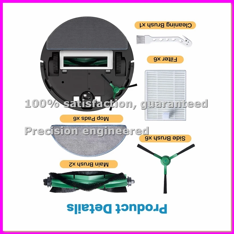 Комплект аксессуаров для Combo Essential / 2 Essential Vac: основная и боковые щетки, мешок для пыли, фильтр, тряпка для уборки -AD23
Комплект аксессуаров для Combo Essential / 2 Essential Vac: основная и боковые щетки, мешок для пыли, фильтр, тряпка для уборки -AD23