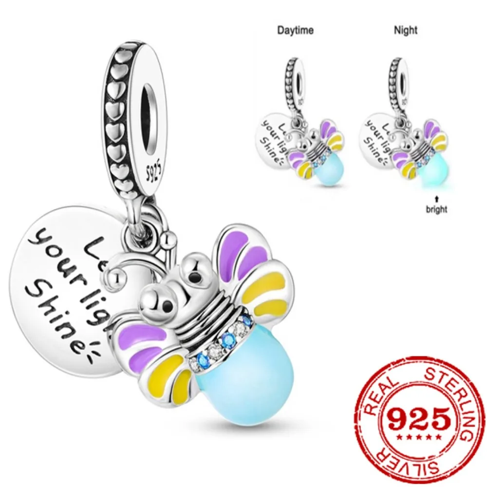 New 925 Sterling Silver New glow firefly Charm bead Fit Original Pandora Bracelet DIY Jewelry For Women
New 925 Sterling Silver New glow firefly Charm bead Fit Original Pandora Bracelet DIY Jewelry For Women