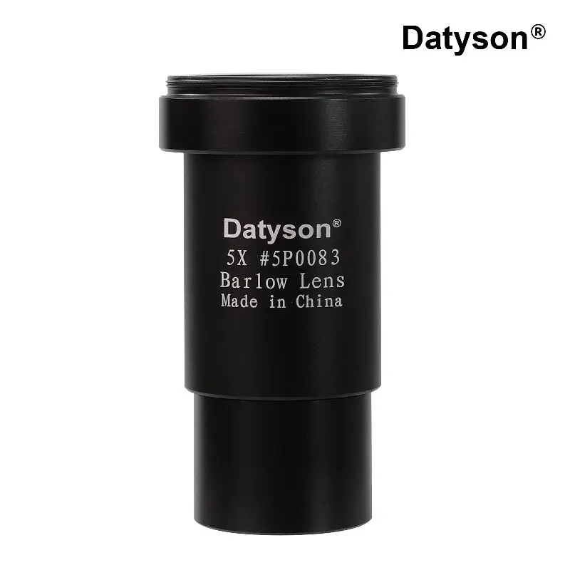 5-кратный объектив Datyson с адаптерным кольцом T2 (31,7 мм), для 1,25-дюймовых окуляров астрономических телескопов и астрофотографии.
5-кратный объектив Datyson с адаптерным кольцом T2 (31,7 мм), для 1,25-дюймовых окуляров астрономических телескопов и астрофотографии.