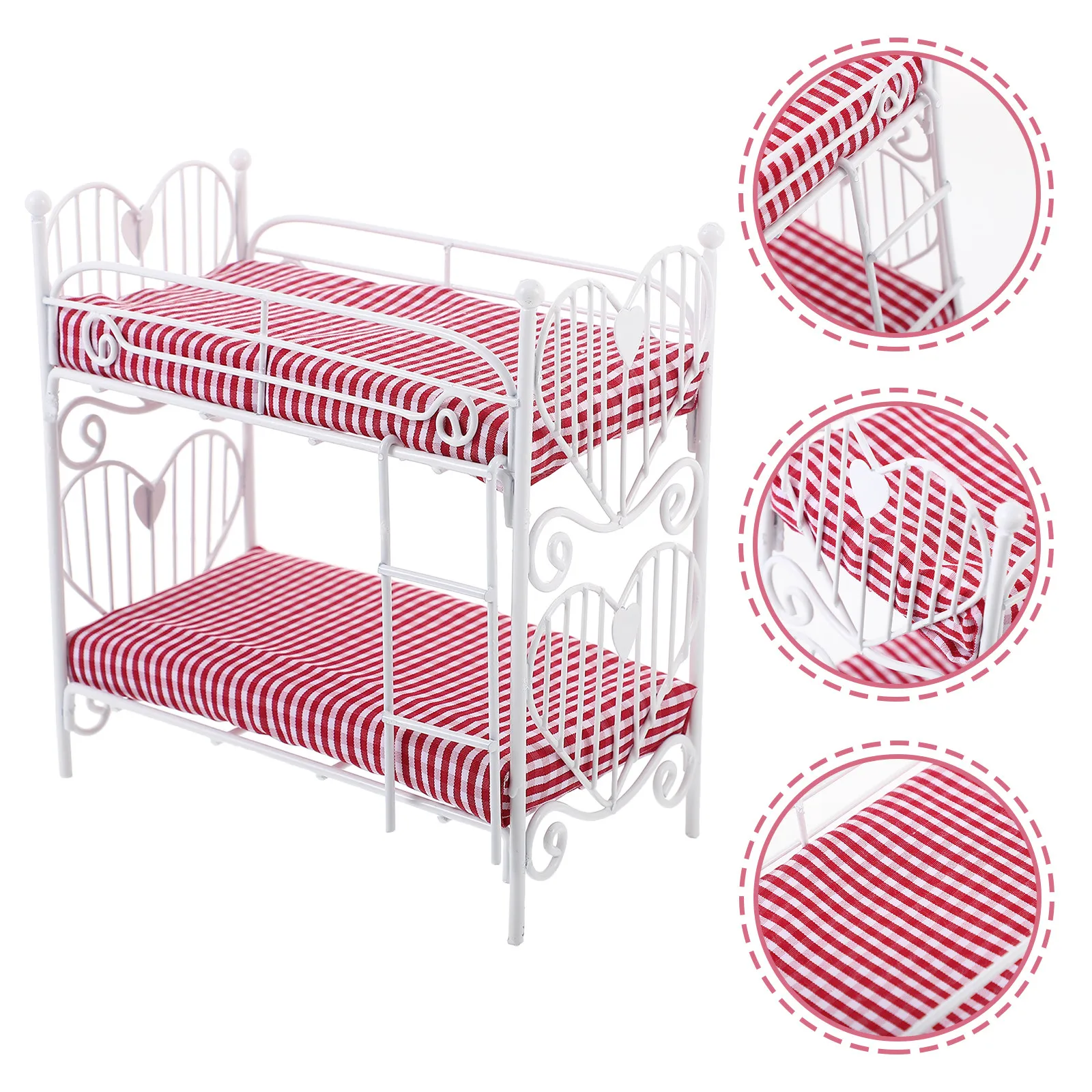 Mini 1 12 Scale Metal Bunk Bed Pretend Play Furniture Decoration Miniature House Bedroom Landscape Ornament House Furniture
Mini 1 12 Scale Metal Bunk Bed Pretend Play Furniture Decoration Miniature House Bedroom Landscape Ornament House Furniture