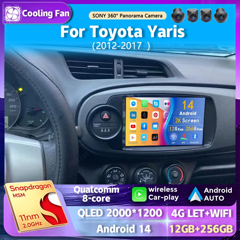 Android 14 Wi-Fi + 4G Carplay Автомобильный радиоприемник для Toyota Yaris 2012-2017 Навигация GPS Видеоплеер Стерео Мультимедиа DVD DSP AUTO 8CORE
Android 14 Wi-Fi + 4G Carplay Автомобильный радиоприемник для Toyota Yaris 2012-2017 Навигация GPS Видеоплеер Стерео Мультимедиа DVD DSP AUTO 8CORE