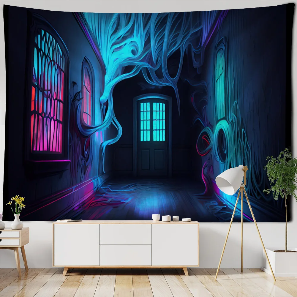 Horror anime scene tapestry mysterious night psychedelic landscape hippie cartoon art wall hanging home room decoration
Horror anime scene tapestry mysterious night psychedelic landscape hippie cartoon art wall hanging home room decoration