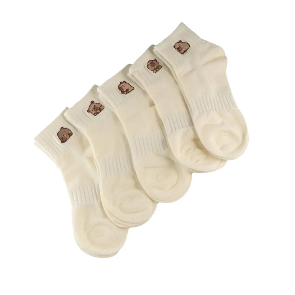 Comfortable Cartoon Capybara Socks Elastic White Cotton Socks Soft Breathable Summer Hosiery Girls
Comfortable Cartoon Capybara Socks Elastic White Cotton Socks Soft Breathable Summer Hosiery Girls