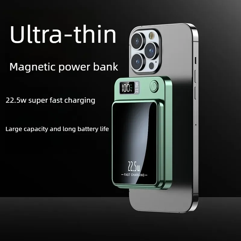 10000mAh Magnetic Wireless Power Bank 22.5W Fast Charging External Battery Charger PD 20W Powerbank for Huawei Samsung IPhone
10000mAh Magnetic Wireless Power Bank 22.5W Fast Charging External Battery Charger PD 20W Powerbank for Huawei Samsung IPhone