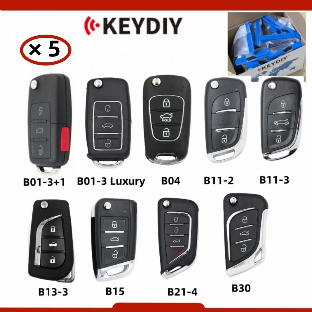 5pcs KEYDIY Remote Key B01 Luxury B11 B04 B13 B21 B2 3 button Multi-functional Universal B series CarKey for KD900 KD-X2 KD-MAX
5pcs KEYDIY Remote Key B01 Luxury B11 B04 B13 B21 B2 3 button Multi-functional Universal B series CarKey for KD900 KD-X2 KD-MAX