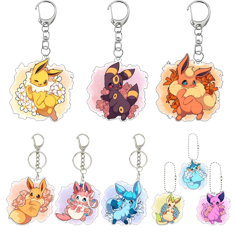 Аниме Eeveelution фигурка акриловый брелок Kawaii мультфильм Eevee Vaporeon Jolteon Glaceon Leafeon кулон с цветочным принтом очаровательная игрушка
Аниме Eeveelution фигурка акриловый брелок Kawaii мультфильм Eevee Vaporeon Jolteon Glaceon Leafeon кулон с цветочным принтом очаровательная игрушка