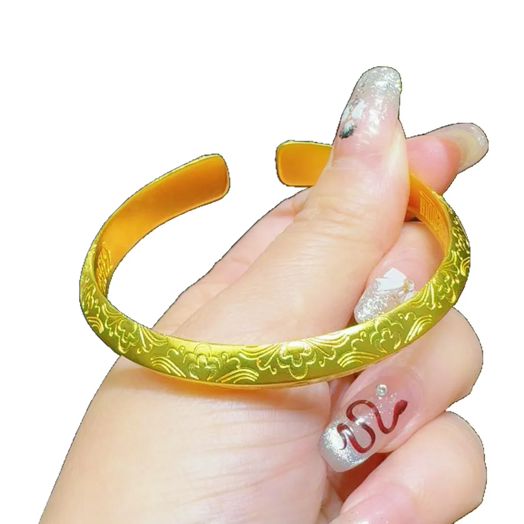 Floral Auspiciousness Hand-Chiseled Begonia Weiyang Open Bangle For Women 24K Gold AU999, begonia brings blessing and peace
Floral Auspiciousness Hand-Chiseled Begonia Weiyang Open Bangle For Women 24K Gold AU999, begonia brings blessing and peace