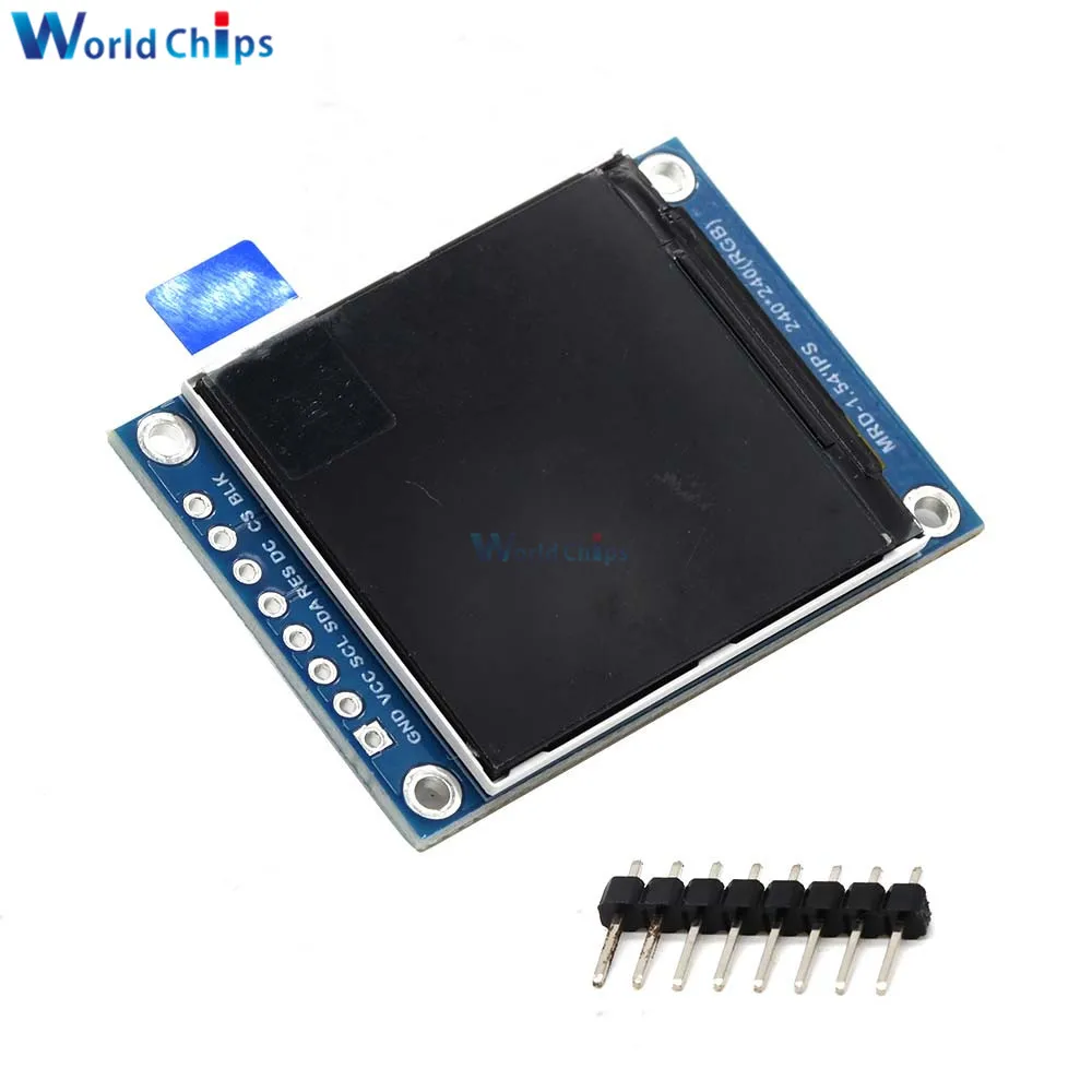 1,54 дюймовый TFT ЖК-дисплей модуль IPS RGB экран 240x240 3,3 В ST7789 драйвер SPI плата контроллера интерфейса
1,54 дюймовый TFT ЖК-дисплей модуль IPS RGB экран 240x240 3,3 В ST7789 драйвер SPI плата контроллера интерфейса
