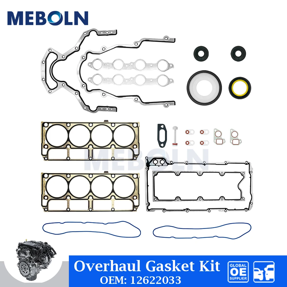 LS Engine Overhaul Gasket Kit For Chevrolet Cadillac CTS GM LS1 LS6 LQ4 LQ9 4.8L 5.3L 5.7L 6.0L 6.2L Car Accessories OE 12622033
LS Engine Overhaul Gasket Kit For Chevrolet Cadillac CTS GM LS1 LS6 LQ4 LQ9 4.8L 5.3L 5.7L 6.0L 6.2L Car Accessories OE 12622033