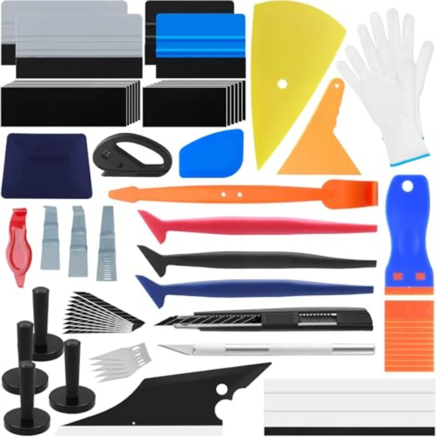 Vehicle Vinyl Wrap Applicator Tool Kit Car Wrap Squeegee Kit Automotive Window Tint Tools with Vinyl Wrap Magnetic Holder for C
Vehicle Vinyl Wrap Applicator Tool Kit Car Wrap Squeegee Kit Automotive Window Tint Tools with Vinyl Wrap Magnetic Holder for C