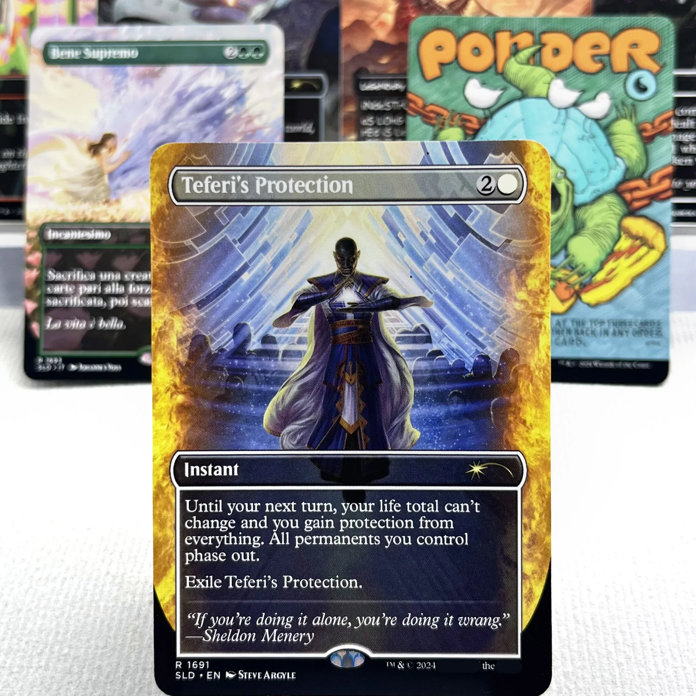 MH3 SLD HOLO8 03 Tcg cards German Black Core magical Teferis Protection ponder six Ugin, the Spirit the Dragon Wrenn gather
MH3 SLD HOLO8 03 Tcg cards German Black Core magical Teferis Protection ponder six Ugin, the Spirit the Dragon Wrenn gather
