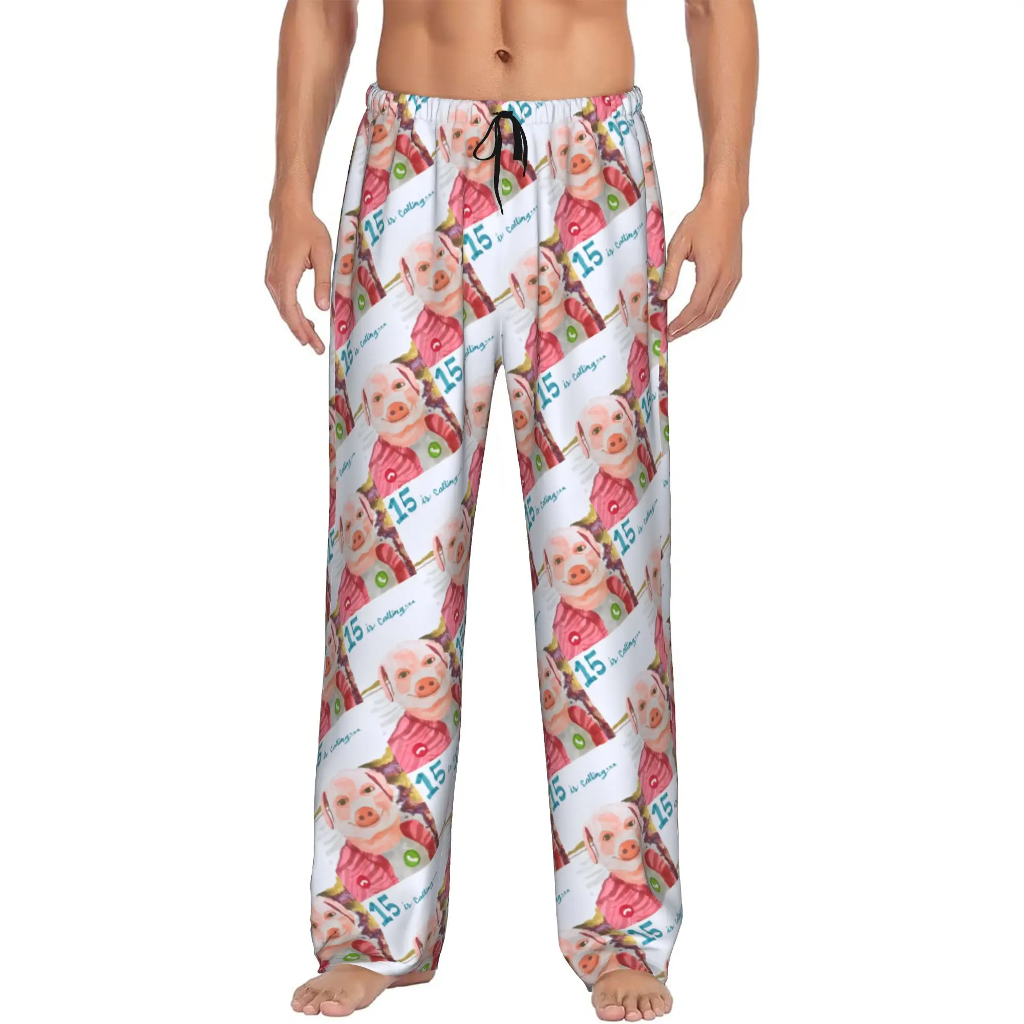 Custom Printed John pork is calling Pajama Pants Men's Funny Pig Sleep Sleepwear Bottoms with Pockets
Custom Printed John pork is calling Pajama Pants Men's Funny Pig Sleep Sleepwear Bottoms with Pockets
