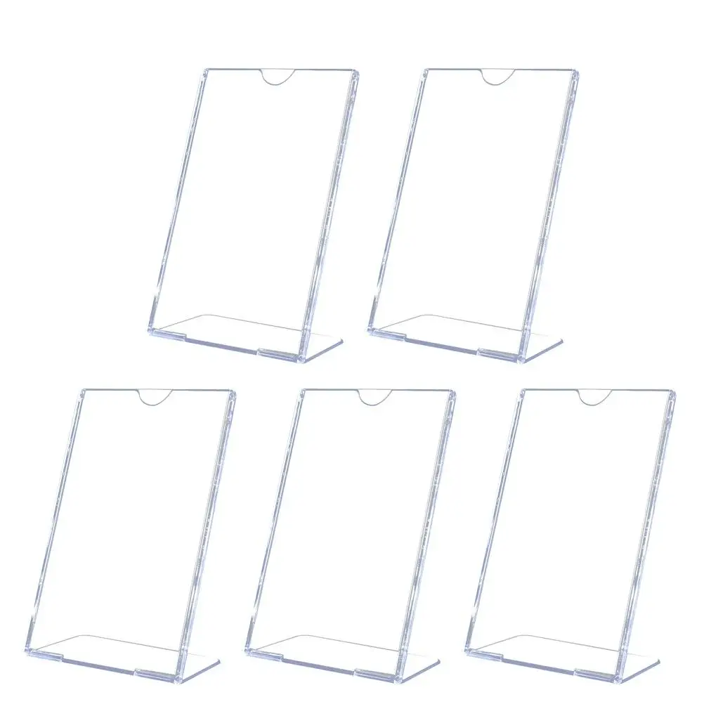 L Shaped Acrylic Display Stand 5 Pcs High Clear Slanted Holders for Advertisements Price Lists Photo Document Showcase
L Shaped Acrylic Display Stand 5 Pcs High Clear Slanted Holders for Advertisements Price Lists Photo Document Showcase