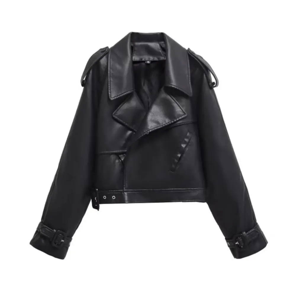Women's Retro Imitation Leather Jacket Spring New European And American Style Motorcycle Short Lapel Fashion Outerwear
Women's Retro Imitation Leather Jacket Spring New European And American Style Motorcycle Short Lapel Fashion Outerwear