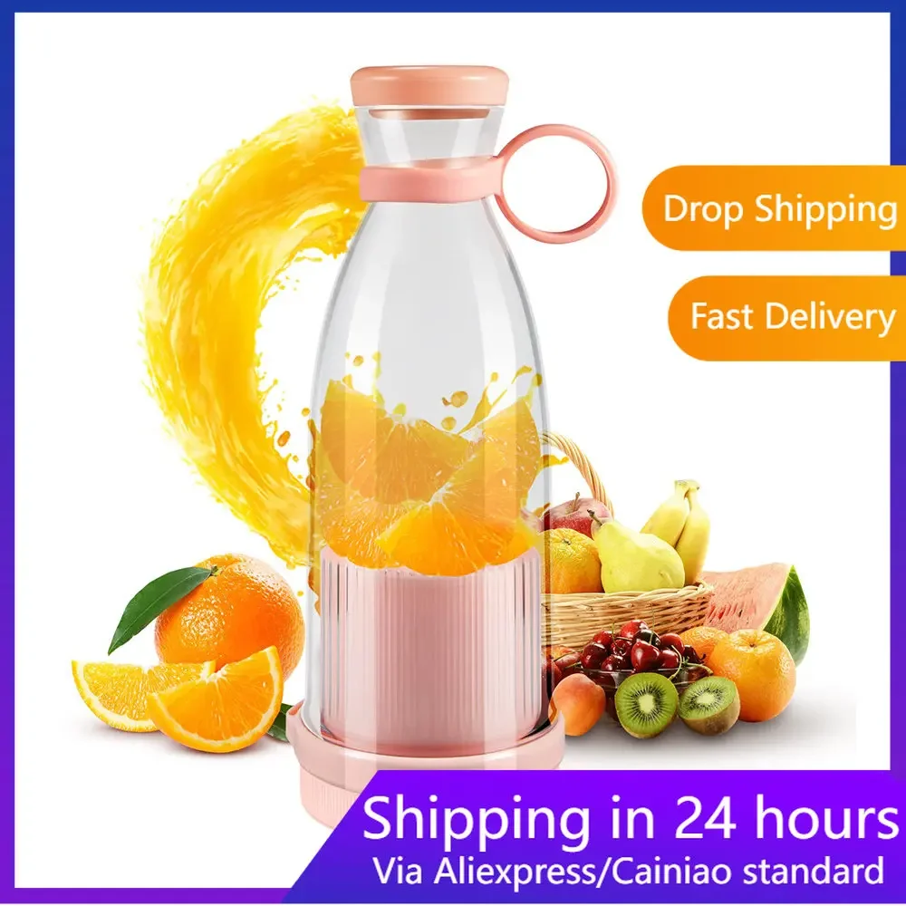 Rechargeable Mixers Fresh Fruit Juicers Blue/Pink Usb Portable Juice Bottle Mini Fast Electric Blender Smoothie Ice Maker
Rechargeable Mixers Fresh Fruit Juicers Blue/Pink Usb Portable Juice Bottle Mini Fast Electric Blender Smoothie Ice Maker