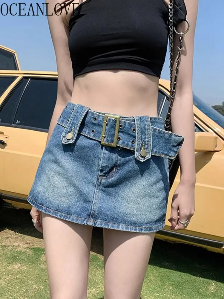 OCEANLOVE Y2k Denim Skirts Women Streetwear Solid Spring Summer A-line Mini Korean Fashion Irregular Sexy
OCEANLOVE Y2k Denim Skirts Women Streetwear Solid Spring Summer A-line Mini Korean Fashion Irregular Sexy