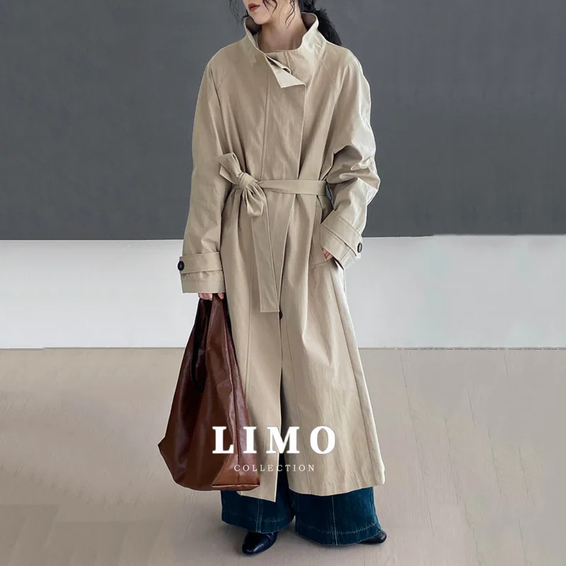 LIMO 2025 Women's Trench Coat Long Belted Waist Cotton Nylon Polyester Outerwear for Autumn Winter Fashion Casual Streetwear
LIMO 2025 Women's Trench Coat Long Belted Waist Cotton Nylon Polyester Outerwear for Autumn Winter Fashion Casual Streetwear