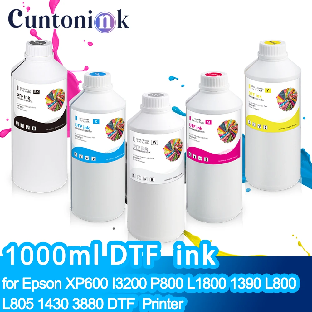 1000ML DTF Ink Direct Transfer Film Heat Transfer For Epson I3200 P800 L1800 1390 L800 L805 1430 3880 DTF peinter
1000ML DTF Ink Direct Transfer Film Heat Transfer For Epson I3200 P800 L1800 1390 L800 L805 1430 3880 DTF peinter