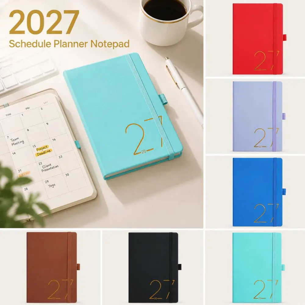 English 2027 Schedule Planner Notepad Wear-resistant 12 Months To-do List Notebook Efficiency Portable Office Work Planner
English 2027 Schedule Planner Notepad Wear-resistant 12 Months To-do List Notebook Efficiency Portable Office Work Planner