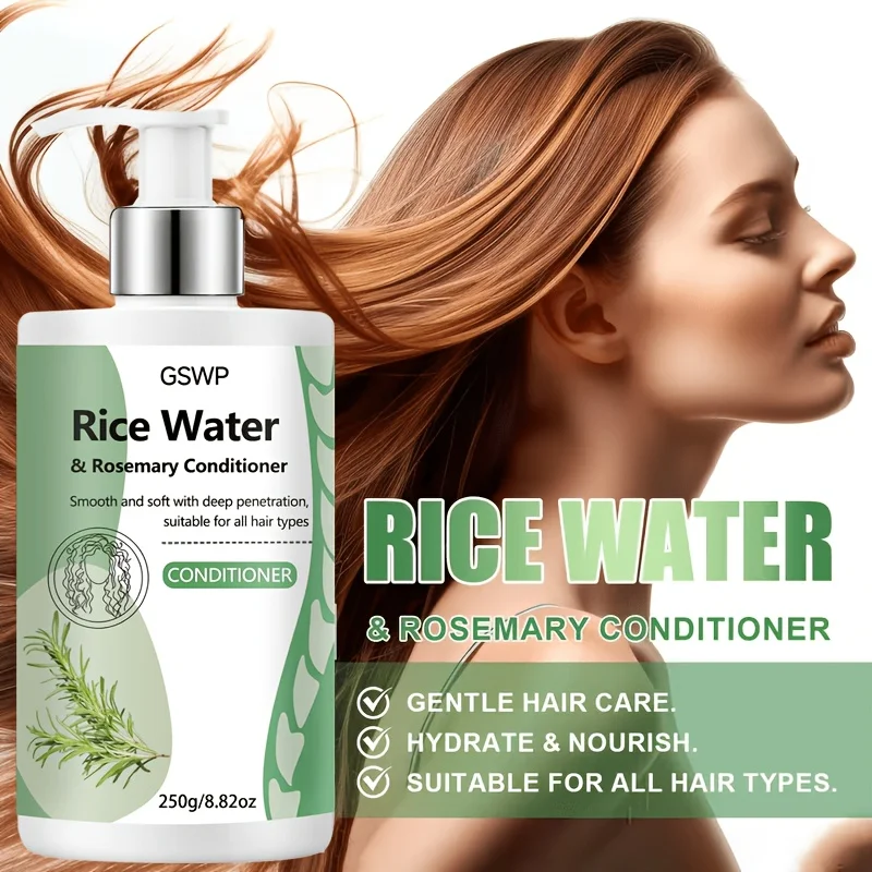 GSWP Rice Water & Rosemary Conditioner Hair ,Strengthening Moisturizing Smoothing Anti-Frizz For Dry Damaged Hair.250g/500g
GSWP Rice Water & Rosemary Conditioner Hair ,Strengthening Moisturizing Smoothing Anti-Frizz For Dry Damaged Hair.250g/500g