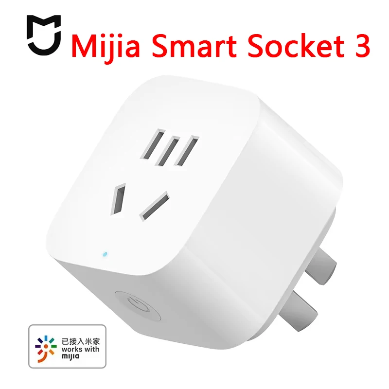 Умная розетка Mijia 3 с беспроводным дистанционным управлением 2.4G WIFI, версия с функцией статистики энергопотребления, адаптер для включения/выключения, работает с приложением Mi Home.
Умная розетка Mijia 3 с беспроводным дистанционным управлением 2.4G WIFI, версия с функцией статистики энергопотребления, адаптер для включения/выключения, работает с приложением Mi Home.