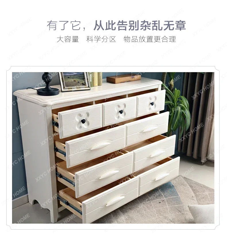 Solid wood master bedroom simple modern nine-bucket cabinet, drawer storage, living room entrance small cabinet TF
Solid wood master bedroom simple modern nine-bucket cabinet, drawer storage, living room entrance small cabinet TF