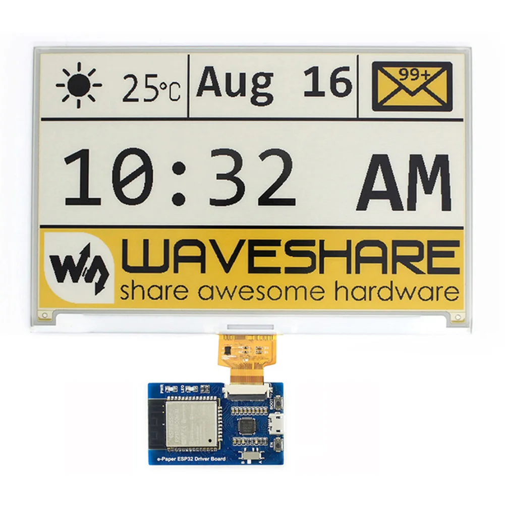 SPI E-Pape ESP32 Ink Screen Internet Easy Install Lightweight Waveshare Universal WIFI Easy Use Driver Board Wireless
SPI E-Pape ESP32 Ink Screen Internet Easy Install Lightweight Waveshare Universal WIFI Easy Use Driver Board Wireless