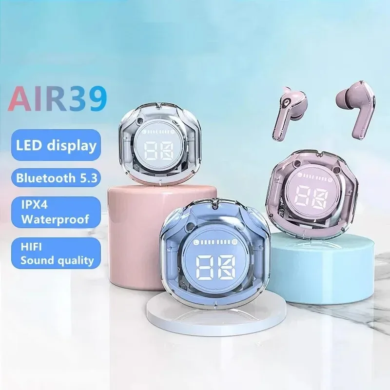 New T8 Air39 Tws Wireless Headset Bluetooth 5.3 Headset Sports Gaming Earbuds Noise Canceling Bass Touch Control Phone Headset
New T8 Air39 Tws Wireless Headset Bluetooth 5.3 Headset Sports Gaming Earbuds Noise Canceling Bass Touch Control Phone Headset