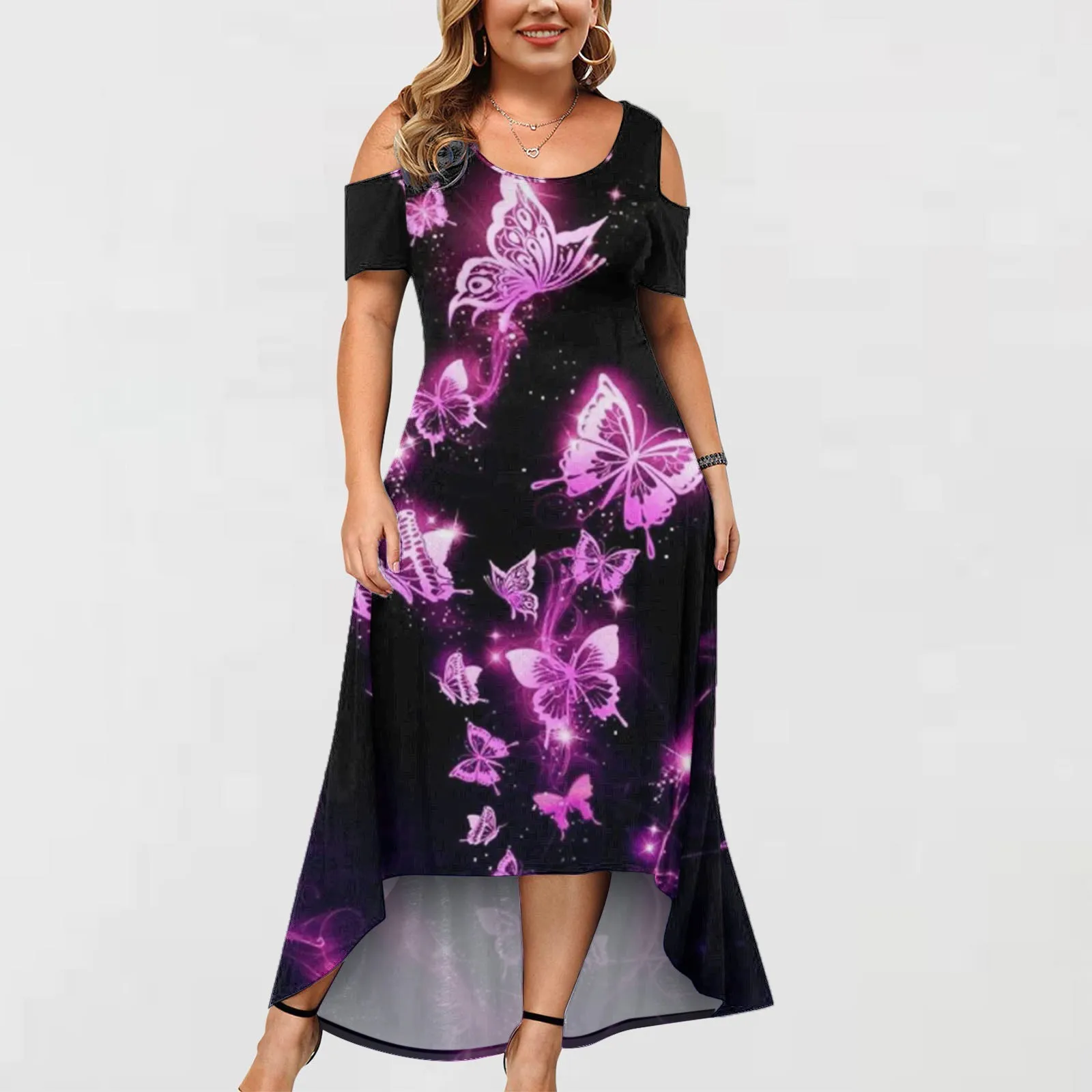 Womens Large Size Dress Crew Neck Off Shoulder Short Sleeve Printed Casual Skirt Dress Office Ladies Ruched Skinny
Womens Large Size Dress Crew Neck Off Shoulder Short Sleeve Printed Casual Skirt Dress Office Ladies Ruched Skinny
