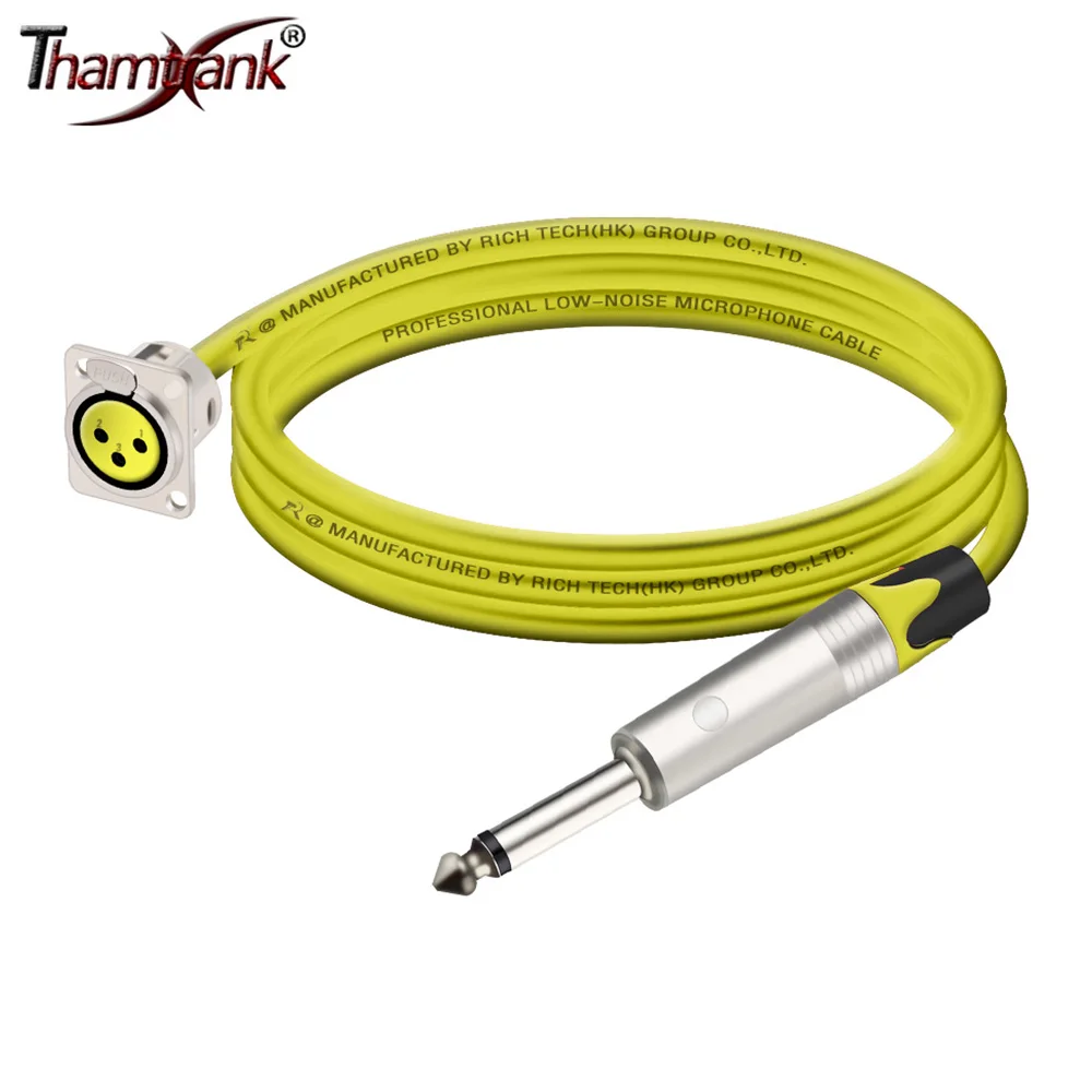 D-Type 3Pin XLR Male/Female Panel Mount to 6.35mm 1/4” TS Jack Audio Extension Cable Adapter,XLR Pass Thru Converter for Mixer
D-Type 3Pin XLR Male/Female Panel Mount to 6.35mm 1/4” TS Jack Audio Extension Cable Adapter,XLR Pass Thru Converter for Mixer