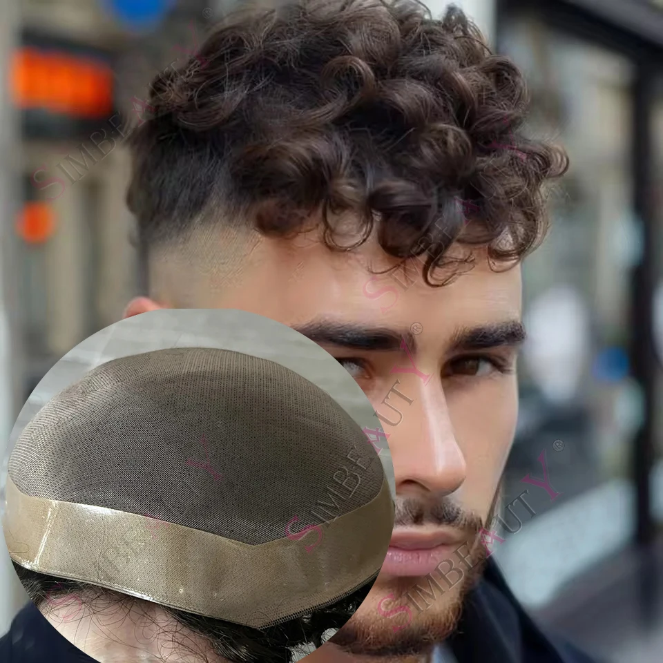 Men's European 18mm/24mm Curly Undetectable Toupee Light Brown Natural Virgin Human Hair Replacement System Breathable Fine Mono
Men's European 18mm/24mm Curly Undetectable Toupee Light Brown Natural Virgin Human Hair Replacement System Breathable Fine Mono