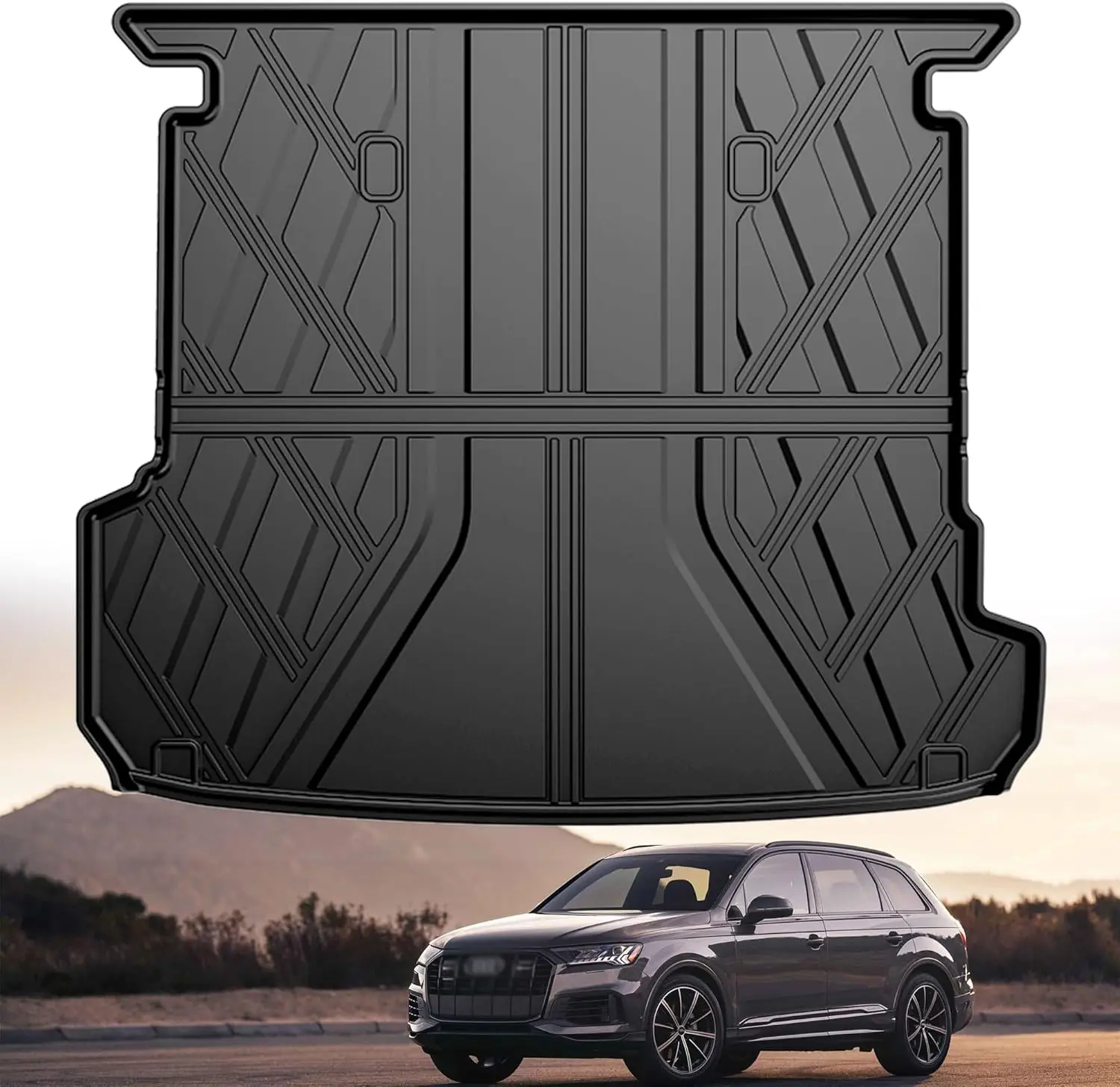 2017 - 2026 Trunk Application, Custom - Fit Cargo Liner, All - Weather Protection, 3D Shaped Laser Measured TPE Cargo Mat
2017 - 2026 Trunk Application, Custom - Fit Cargo Liner, All - Weather Protection, 3D Shaped Laser Measured TPE Cargo Mat