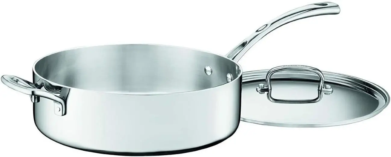 FCT33-28H French Classic Tri-Ply Stainless 5-1/2-Quart Saute Pan with Helper Handle and Cover
FCT33-28H French Classic Tri-Ply Stainless 5-1/2-Quart Saute Pan with Helper Handle and Cover