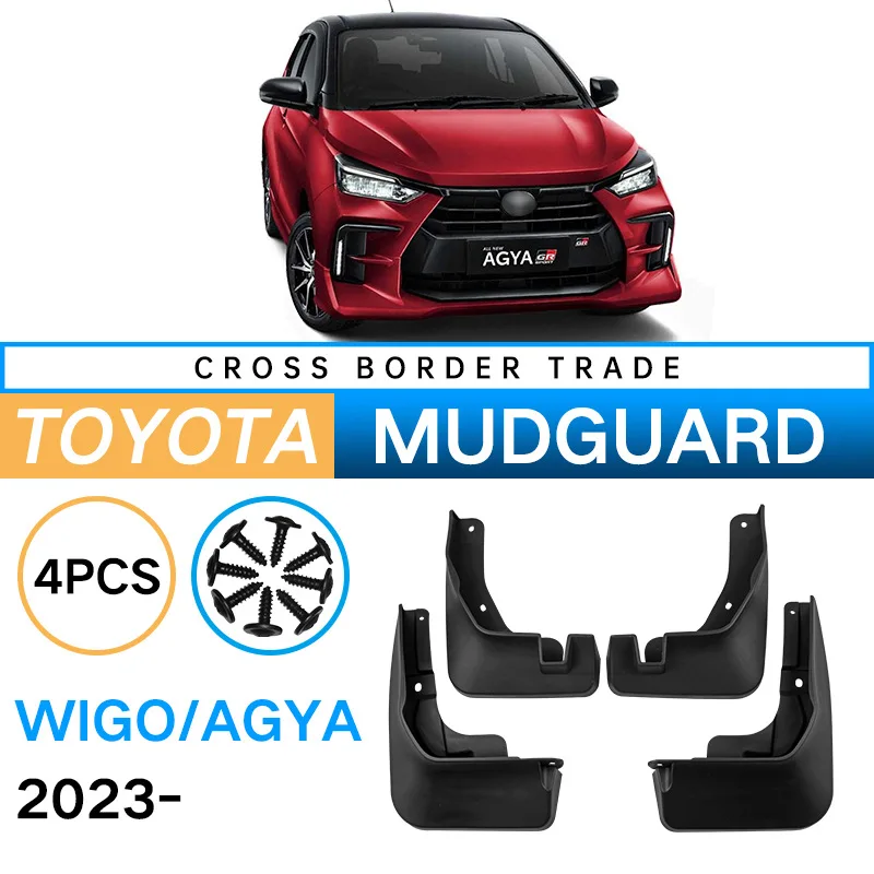 Подходит для Toyota Wigo Agya 2023, крыло для автомобильной шины, мягкое резиновое крыло, внешние модификационные принадлежности
Подходит для Toyota Wigo Agya 2023, крыло для автомобильной шины, мягкое резиновое крыло, внешние модификационные принадлежности