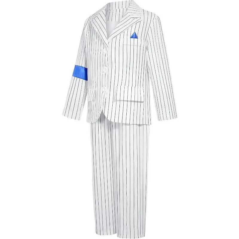 Dance Star Kid Costume 80s 90s Pop Retro Criminal Vocal Concert History Stripe Outfit Suit for Impersonator Star Stage Halloween
Dance Star Kid Costume 80s 90s Pop Retro Criminal Vocal Concert History Stripe Outfit Suit for Impersonator Star Stage Halloween