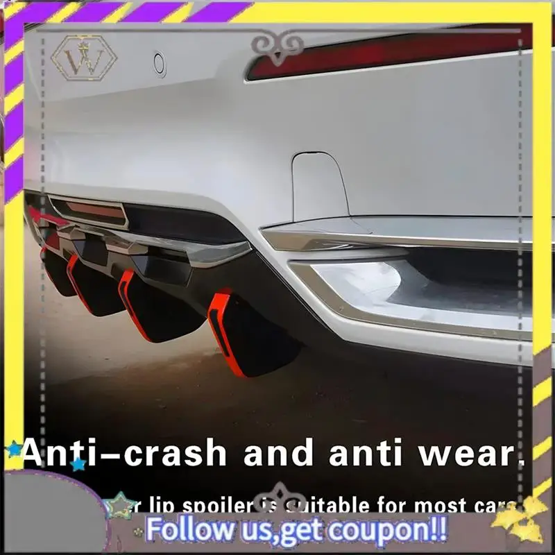 ABXV-Car Rear Lower Bumper Wing Lip Diffuser, Anti-Crash Parts Accessories Spoiler Protector, Rear Bumper Splitter Lip Wing , 4P
ABXV-Car Rear Lower Bumper Wing Lip Diffuser, Anti-Crash Parts Accessories Spoiler Protector, Rear Bumper Splitter Lip Wing , 4P