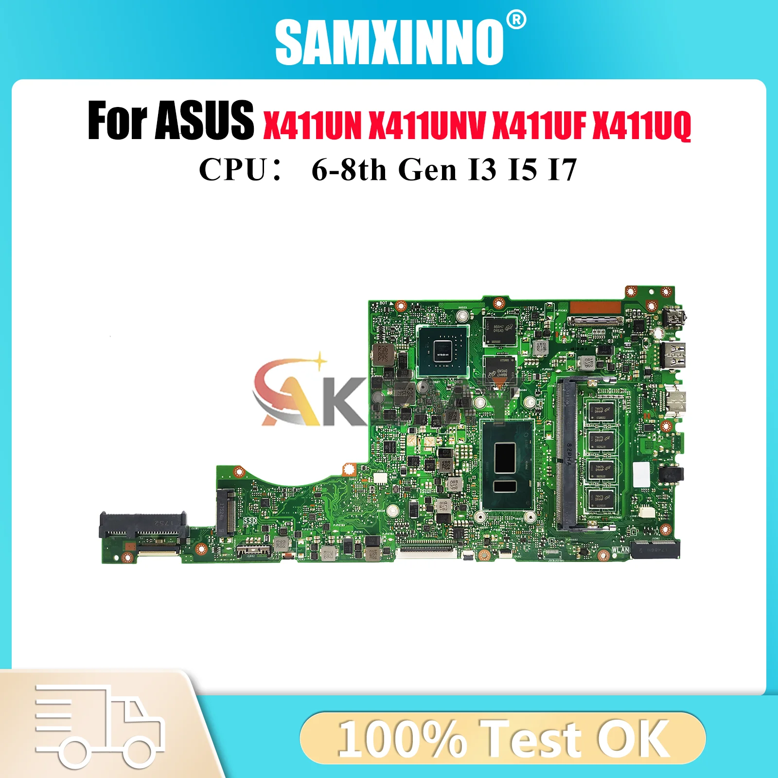 X411UV Laptop Motherboard For ASUS VivoBook X411U S4200U X411UQ X411UN X411UF X411UNV S4000V X411UV r421u Mainboard I3 I5 I7 CPU
X411UV Laptop Motherboard For ASUS VivoBook X411U S4200U X411UQ X411UN X411UF X411UNV S4000V X411UV r421u Mainboard I3 I5 I7 CPU