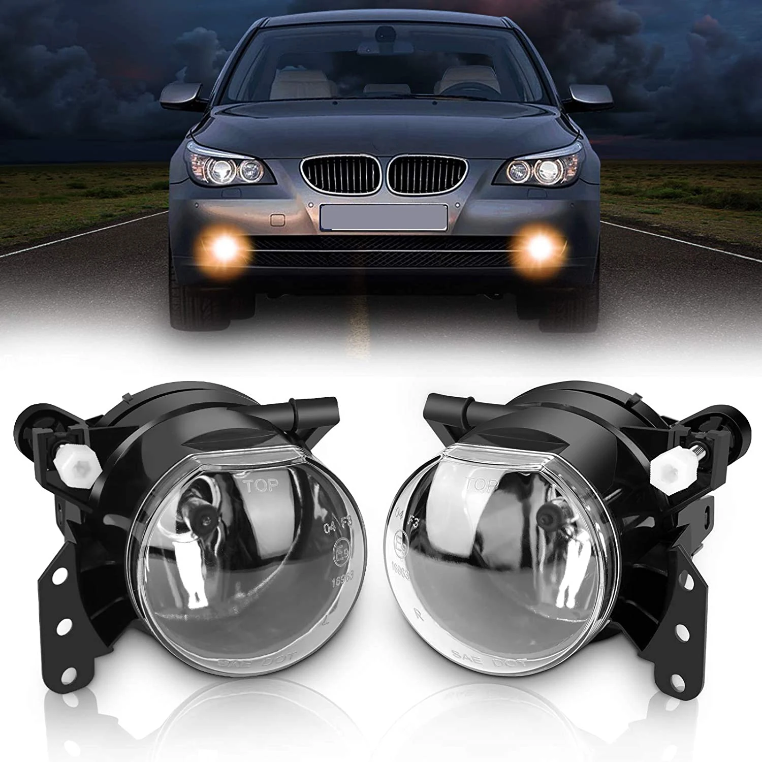 1Pair Car Front Bumper Fog Lights Lamps For BMW E60 E90 E63 E46 325i 328i 330i 335i 545i 550i 63176910792 63176920704
1Pair Car Front Bumper Fog Lights Lamps For BMW E60 E90 E63 E46 325i 328i 330i 335i 545i 550i 63176910792 63176920704