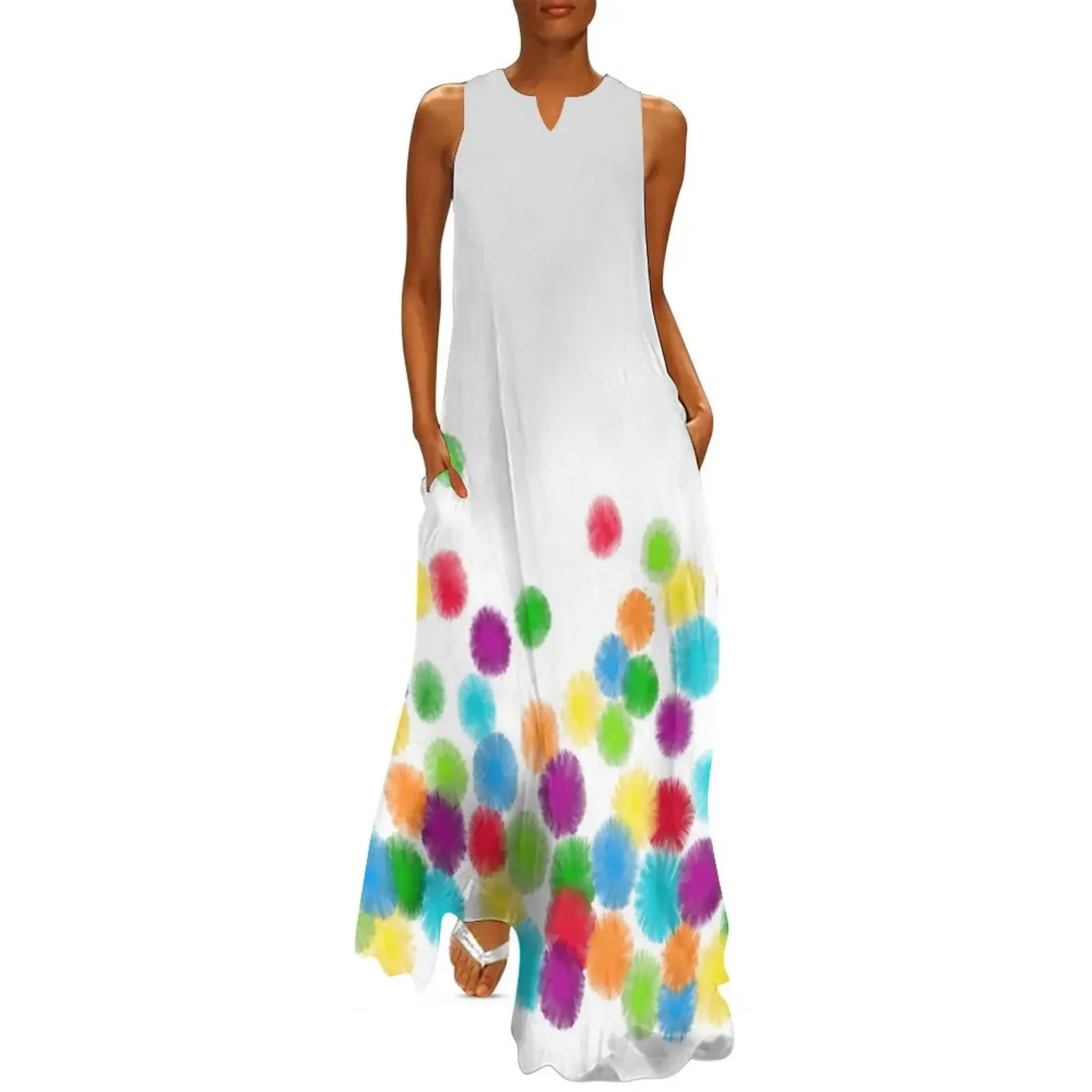 Birthday Celebration Pom Pom Dress Long Dress chic and elegant woman dress Women's summer suit Elegant gown
Birthday Celebration Pom Pom Dress Long Dress chic and elegant woman dress Women's summer suit Elegant gown