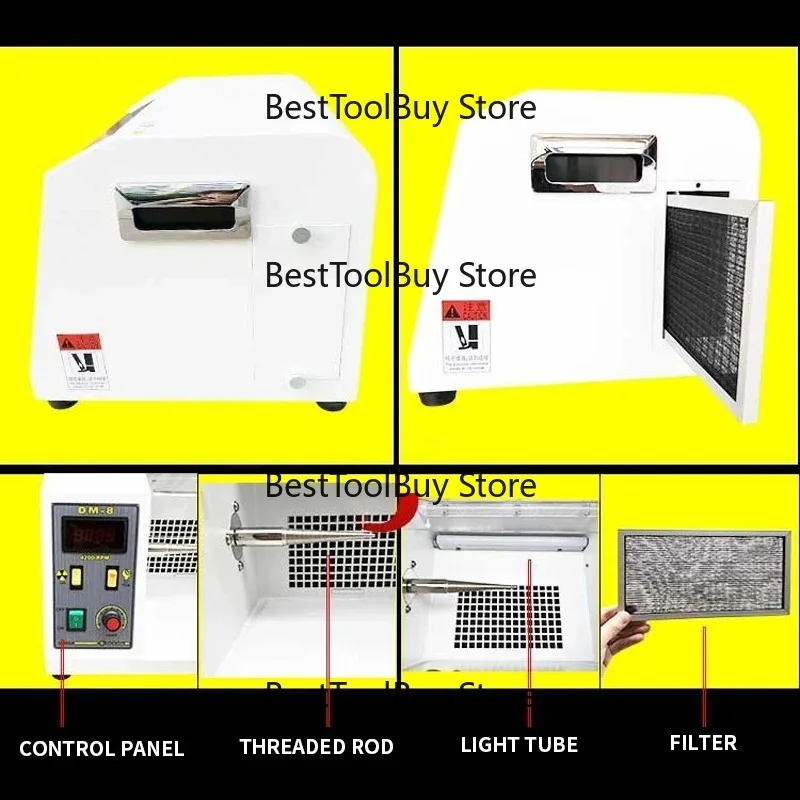 Jewelry cloth wheel polishing machine DM-8 desktop grinding adjustable speed variable frequency vacuum cleaning cloth wheel
Jewelry cloth wheel polishing machine DM-8 desktop grinding adjustable speed variable frequency vacuum cleaning cloth wheel