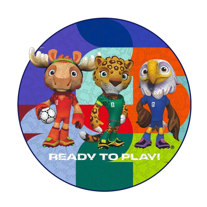 FIFA World Cup Souvenir Round Wooden Jigsaw Puzzle Three Mascots Lovely Design Home Decor Special Gift for Football Fans Adults
FIFA World Cup Souvenir Round Wooden Jigsaw Puzzle Three Mascots Lovely Design Home Decor Special Gift for Football Fans Adults