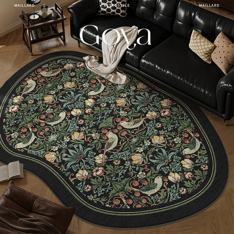 Carpet antique American living room light luxury retro special-shaped bedroom room bedside high-end flower printing and dyeing
Carpet antique American living room light luxury retro special-shaped bedroom room bedside high-end flower printing and dyeing