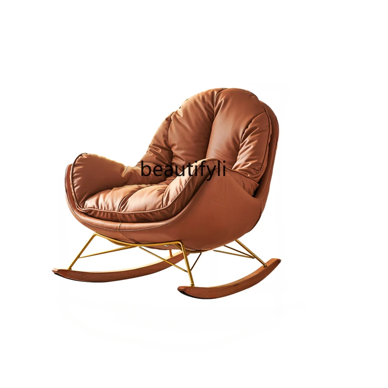 Rocking Chair Light Luxury Modern Single Living Room Bedroom Rocking Chair Simple Couch
Rocking Chair Light Luxury Modern Single Living Room Bedroom Rocking Chair Simple Couch