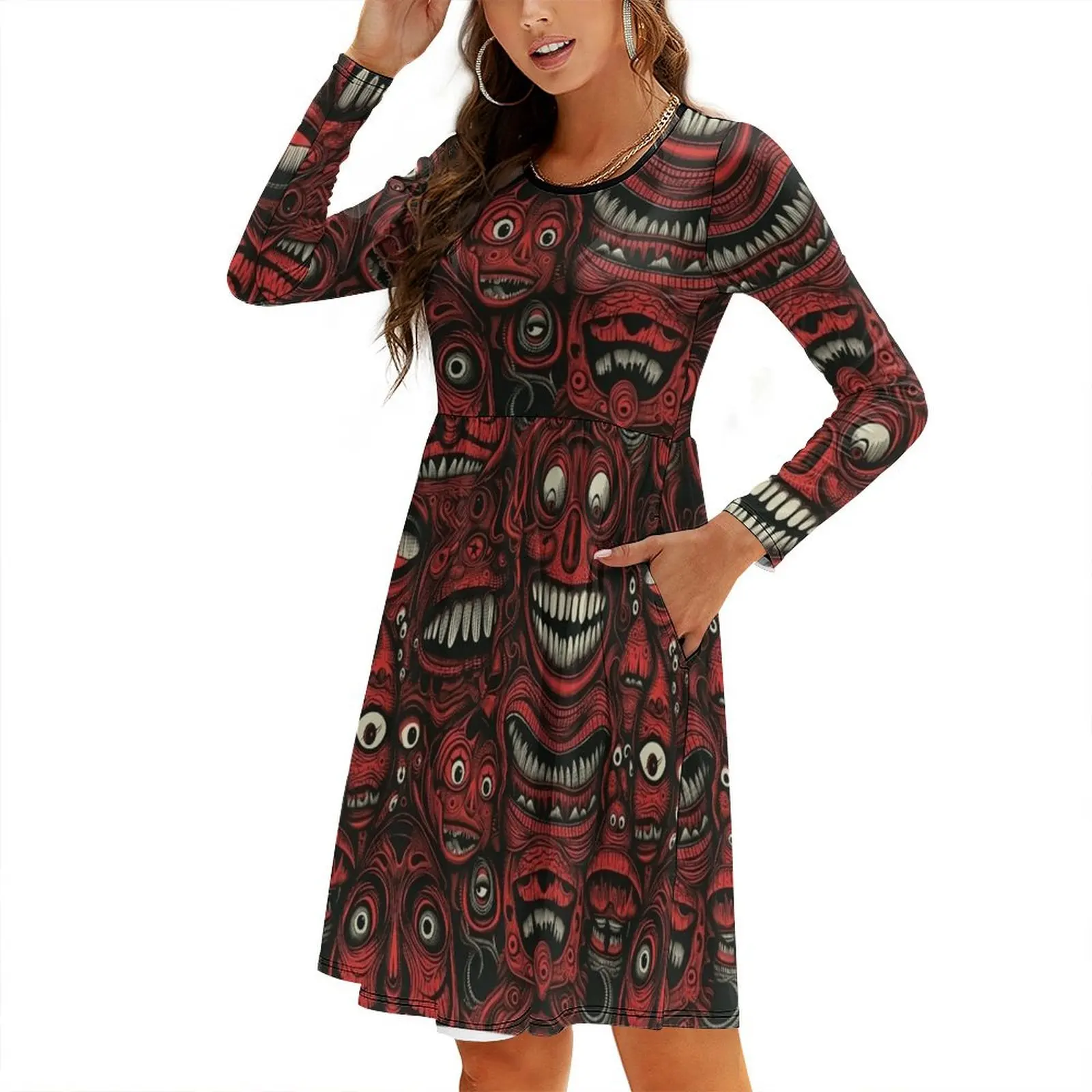 Teeth-y Creatures Round Neck Baggy Dress clothes birthday dress for women luxury 2024
Teeth-y Creatures Round Neck Baggy Dress clothes birthday dress for women luxury 2024