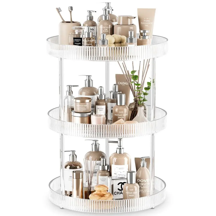 Вращающийся органайзер для ванной комнаты Tier Lazy Susan, прозрачный вращающийся на 360° лоток для хранения косметики и парфюмерии, вращающаяся подставка для туалетного столика
Вращающийся органайзер для ванной комнаты Tier Lazy Susan, прозрачный вращающийся на 360° лоток для хранения косметики и парфюмерии, вращающаяся подставка для туалетного столика