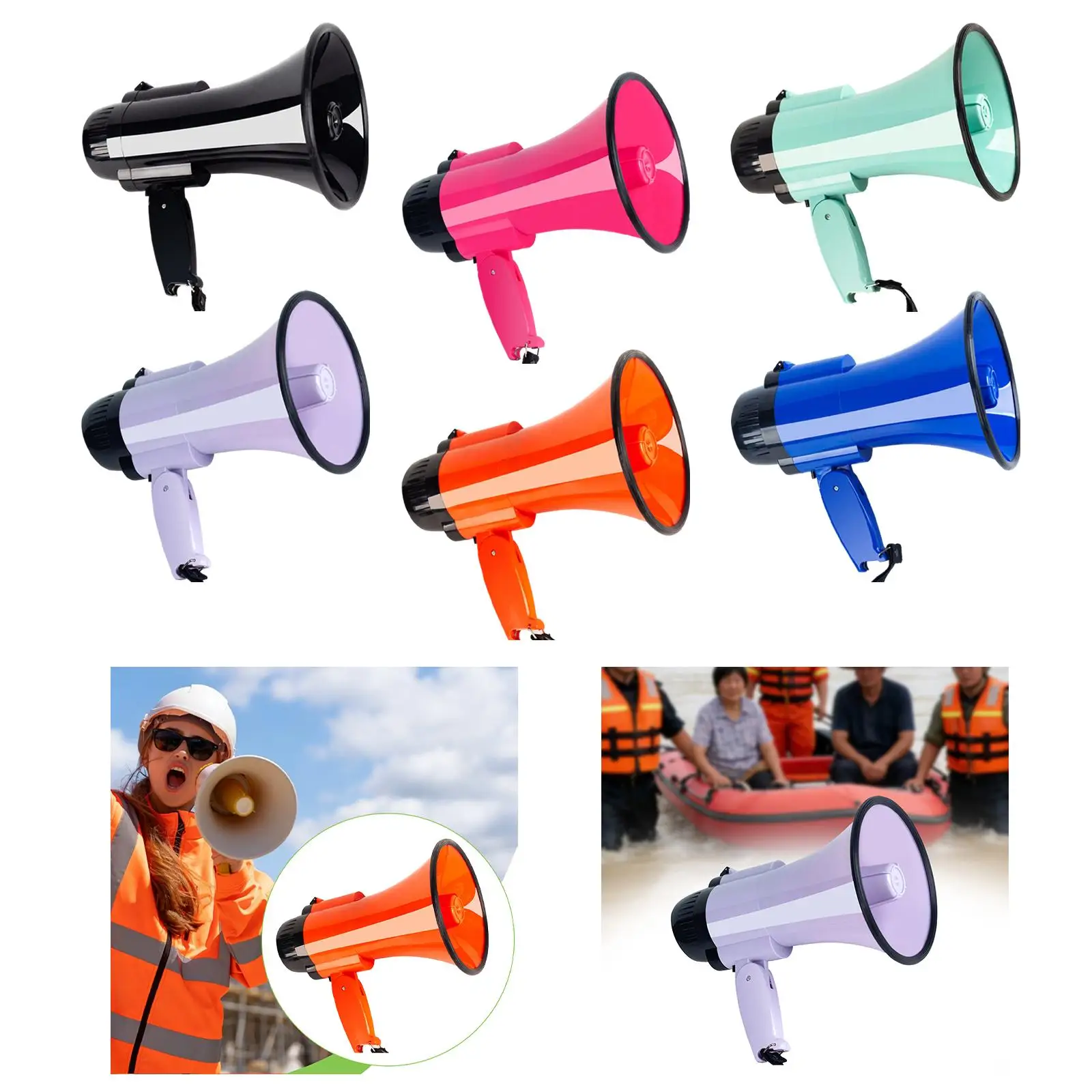 Megaphone Speaker Loud Bullhorn with Siren Gift Lightweight Durability 30 W Portable for Vending Outdoor
Megaphone Speaker Loud Bullhorn with Siren Gift Lightweight Durability 30 W Portable for Vending Outdoor