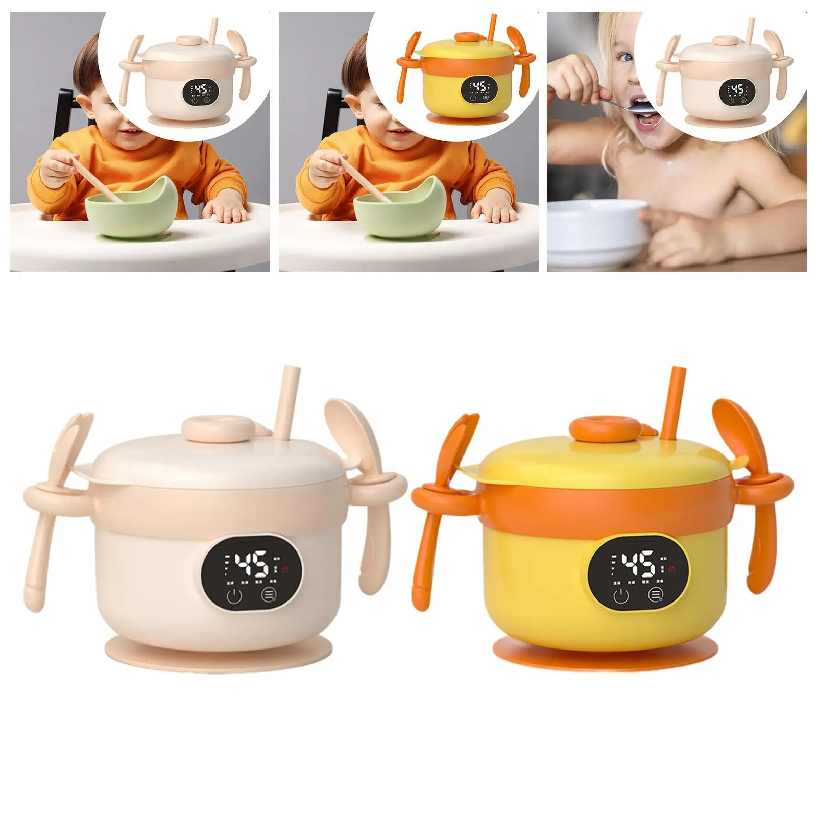 Smart Baby Food Warmer Bowl, Tableware Constant Temperature Feeding Bowl with Spoon and Fork, Kids Food Heater for Toddlers
Smart Baby Food Warmer Bowl, Tableware Constant Temperature Feeding Bowl with Spoon and Fork, Kids Food Heater for Toddlers