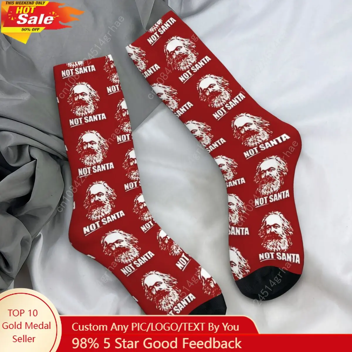 Karl Marx Stockings Men's Christmas Communist Meme Socks Quality Harajuku Socks Winter Climbing Non Slip Design Socks Gift Idea
Karl Marx Stockings Men's Christmas Communist Meme Socks Quality Harajuku Socks Winter Climbing Non Slip Design Socks Gift Idea