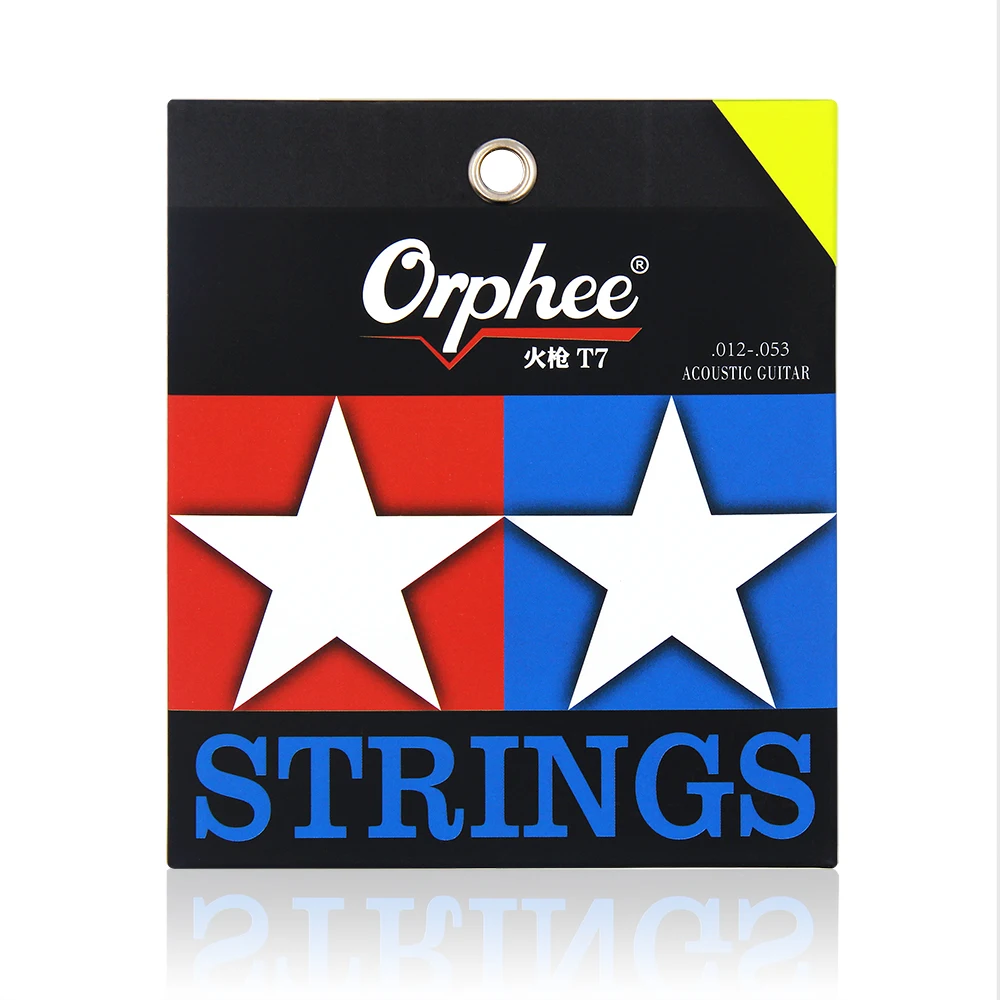 Orphee Fire Lock Series T7 Acoustic Guitar Strings Nano Double-Coated Anti Rust Bright Tone (012-053) Tension Guitar Accessories
Orphee Fire Lock Series T7 Acoustic Guitar Strings Nano Double-Coated Anti Rust Bright Tone (012-053) Tension Guitar Accessories