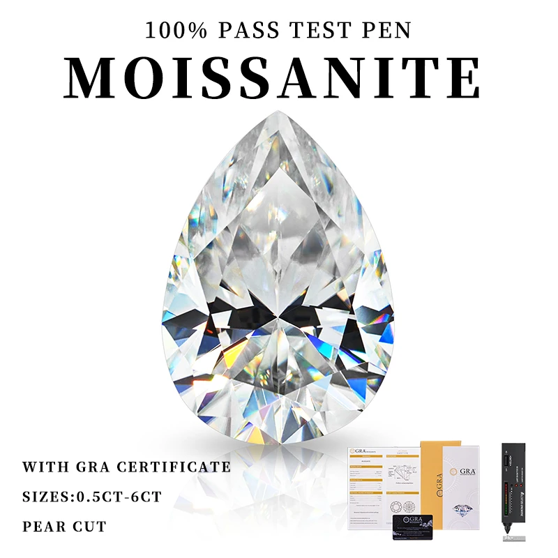 Белый цвет D/GH, грушевидная форма, бусины 0,5–6 карата, муассанит, свободный камень, с сертификатом GRA, соответствующий выгравированному коду ювелирных изделий
Белый цвет D/GH, грушевидная форма, бусины 0,5–6 карата, муассанит, свободный камень, с сертификатом GRA, соответствующий выгравированному коду ювелирных изделий